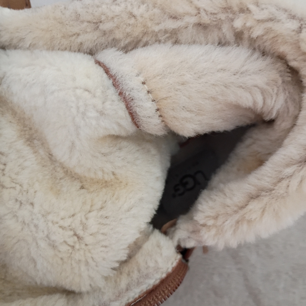 UGG Women's Tan and Chestnut Sandra Wedge Boots - Picture 8 of 16